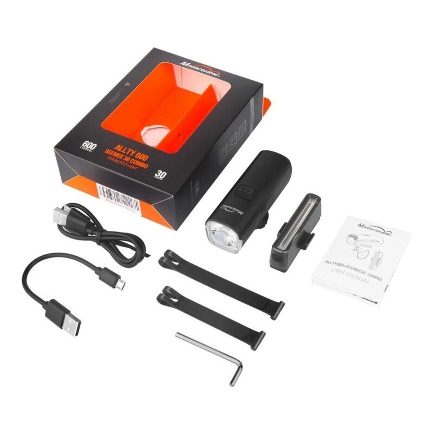 Велосвітло переднє + заднє Magicshine ALLTY 600 + SEEMEE 30 (MSN BL2127)